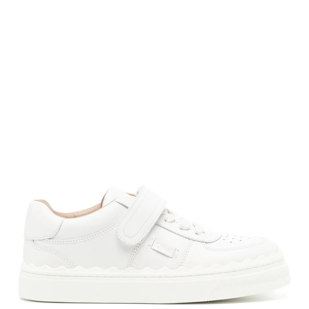 Chloe Lauren scalloped sneakers size 37 white
